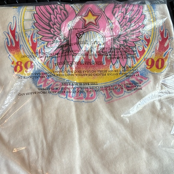 NEW DAYDREAMER aerosmith world tour tour tee in dirty white Size 1X - Picture 7 of 7